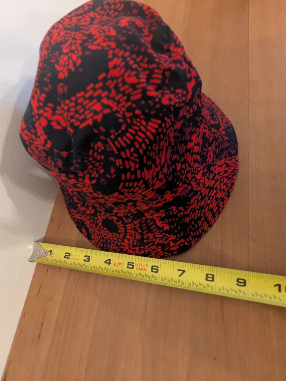 Black and Red Patterned Bucket Hat